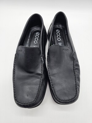 Ecco Driving Shoes Size 43 9 9.5 Black Soft Leather Moccasin Arch Support Loafer Ecco Driving Shoes Size 43 9 9.5 Black Soft Leather Moccasin  main image 2