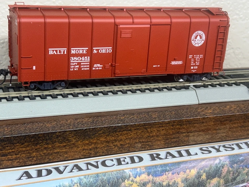 BALTIMORE & OHIO M-53 " B&O " WAGONTOP RED BOXCAR HO SCALE PLATINUM Series NEW - Image 2 of 4
