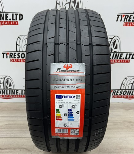 2 X 275 35 19 POWERTRAC 100W XL 275/35ZR19 BRAND NEW M+S C & B RATED 2753519 - Picture 2 of 5