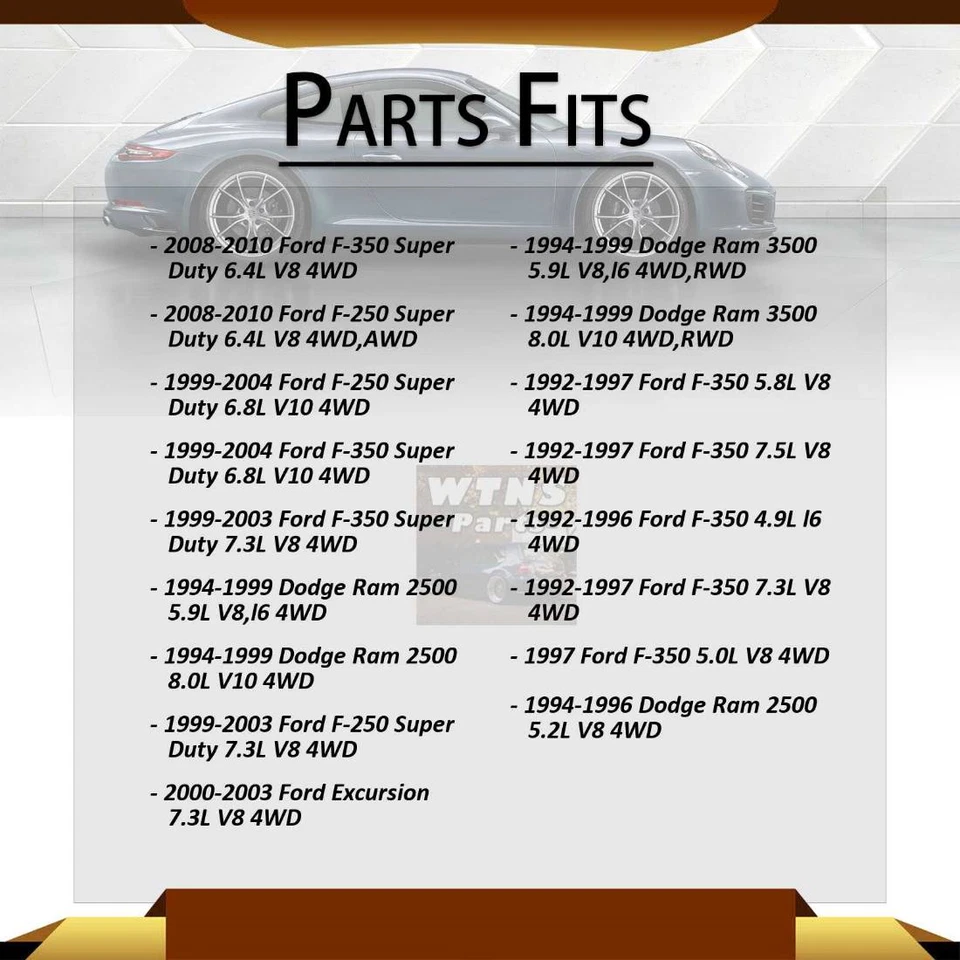 Передние верхние нижние шаровые шарниры 4x для Ford F-450 Super Duty 1999-2018 годов выпуска 6,8 л - Изображение 3 из 4