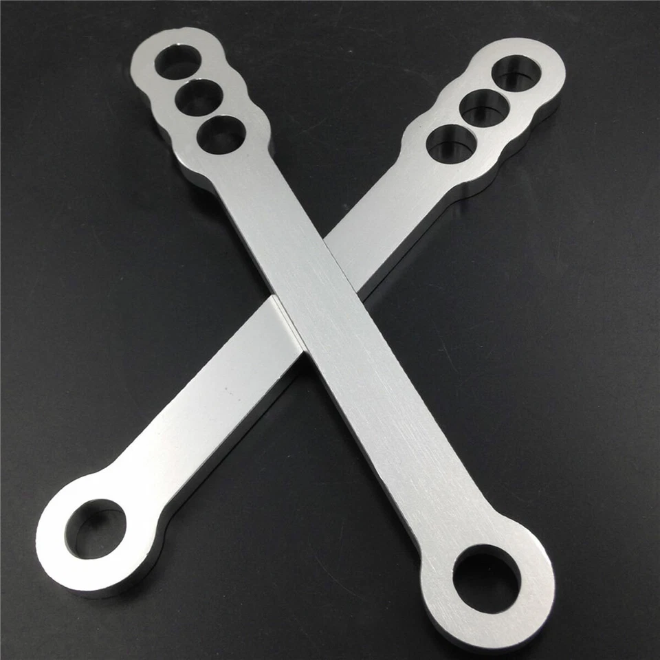 For 1999-2012 2010 2011 Suzuki Hayabusa GSX1300R Motorcycle Lowering Link Silver - Image 3 of 4