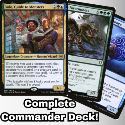 MTG Commander EDH Deck Volo, Guide to Monsters 100 Cards Custom Deck Simic  | eBay