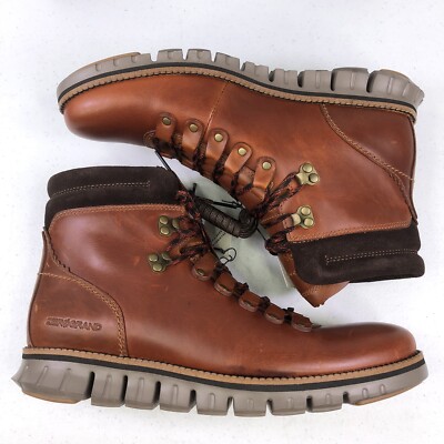 COLE HAAN Men\'s ZEROGRAND Hiker Boot - British Tan Leather - C30405 - 7.5M Cole Haan Zerogrand Boots for Men for sale | eBay UK main image 3