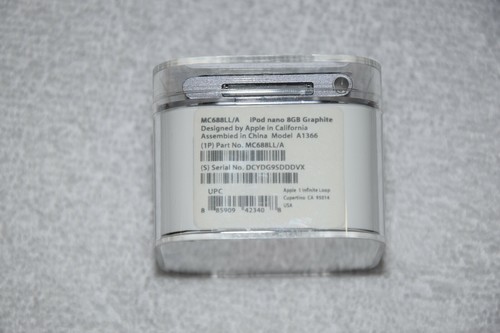 Apple iPod nano 6ta Generación Grafito 8GB MC688LL/A Reproductor MP3 Coleccionable Nuevo - Imagen 2 de 7