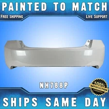 NEW *Painted NH788P White* Rear Bumper Cover for 2013 2014 2015 Honda Accord