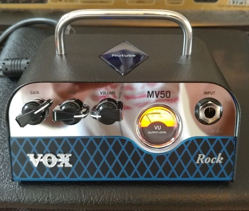 Vox MV50 Rock 50W Miniature Hybrid Tube Amp Head.Brand New in Box.  NuTube.MV50CR