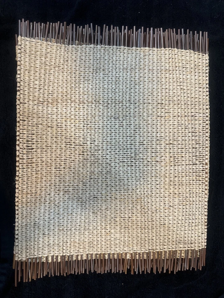 8er Set Vintage Bambus Gewebt Tischsets 18”x14”