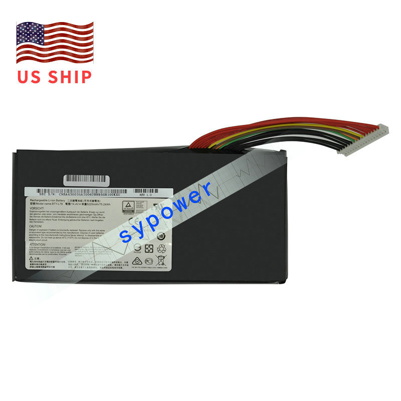 BTY-L78 Laptop Battery for MSI GT62VR 6RD GT63 8RF-015CN GT73VR