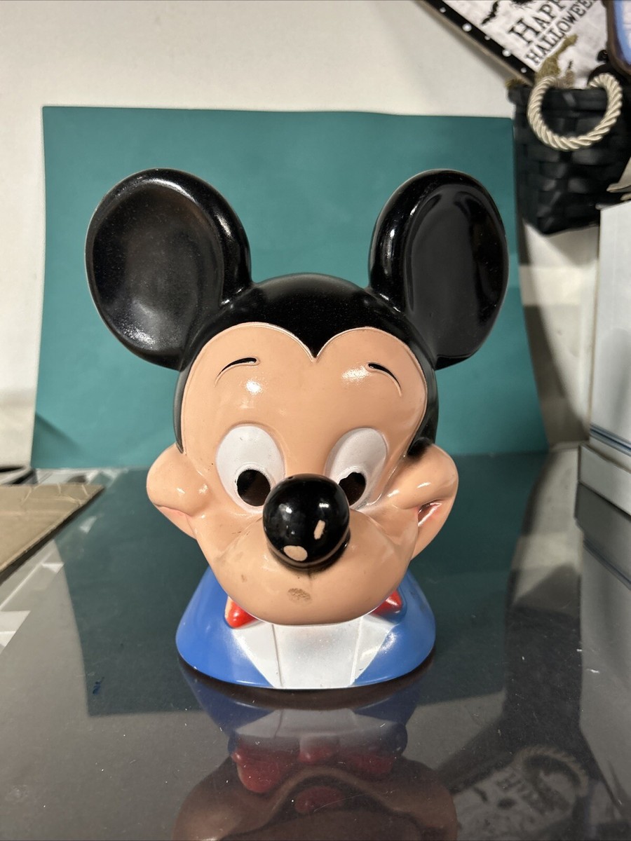Mickey Mouse Piggy Bank 1971 Walt Disney Productions Play Pal