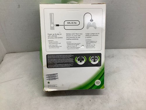 XBOX 360 Wireless Controller mit Play & Charge Kit - Schwarz QFF-00009 VERSIEGELT - Bild 2 von 2