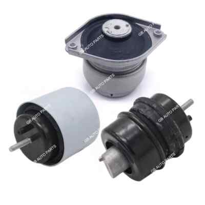 3X Engine Transmission Mount Kits For VW Phaeton 3D1 3D2 3D3 3D4 3D6 3.0 V6 TDI