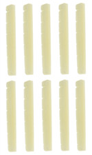 10x Bone Nut for Fender ST Guitar 43mm Stratocaster Tele Flat Bottom Unbleached