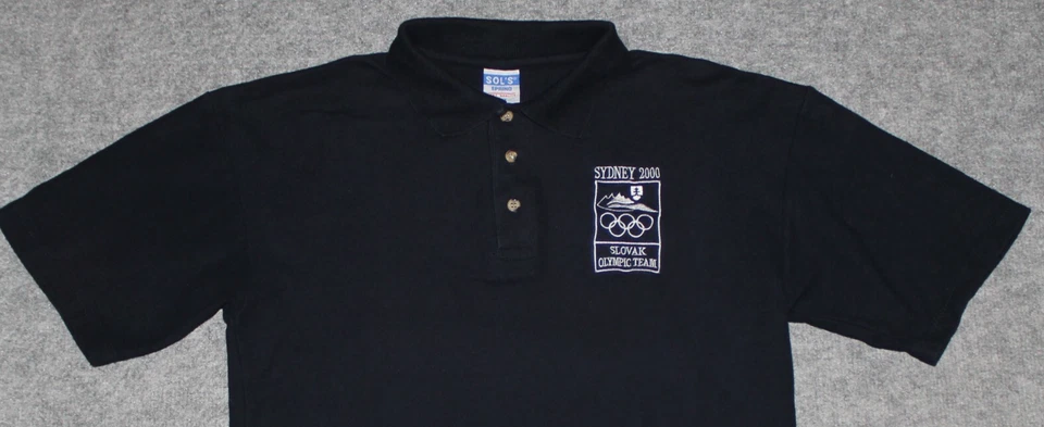 Camiseta vintage EQUIPO OLÍMPICO ESLOVACO 2000 S/S POLO Juegos Olímpicos de Sydney Eslovaquia talla M Foto 2 de 4