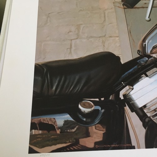 Free As The Breeze-Bird and Motorcycle-Limited Edition Print-CARL BRENDERS - 第 4/6 張圖片