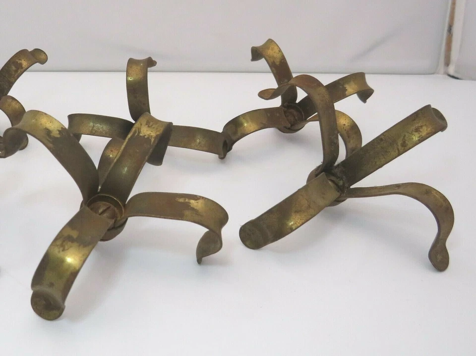 Set of 8 Antique Victorian Brass Finials - Image 2 of 4