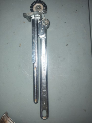 #ad RIDGID 3 8 OD 15 16 R Tubing Tube Bender Bender Bending Tool 296 USA *NEW NOS* $30.00