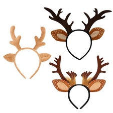 Deer Antlers Headband Cute Dress Up Hairband Costume Parties Cosplay Headwear