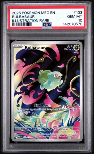 GEM MT PSA 10 Bulbasaur 133/132 | ME1: Mega Evolution | Pokémon 2025 |