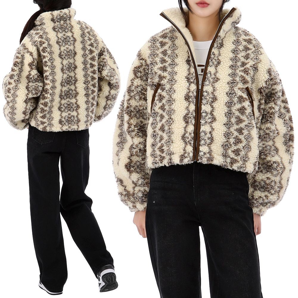 ISABEL MARANT|JACKETS (MEMMA (MA0282FA B3C03E 23EC)) Isabel Marant MACKENSY Fleece Jacket B3C03E ECBW MA0092FB