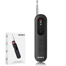2025 Hidden Camera Detector RF Bug GPS Scanner Portable Travel Office Home Black