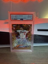 2018 Topps Chrome - Rookie Autographs Max Fried Gold Wave Refractor /50 PSA 10!!