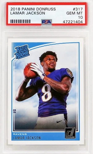 Rated Rookie Lamar Jackson CHASE PACK  GEM MT 10 READ DESCRIPTION 👇