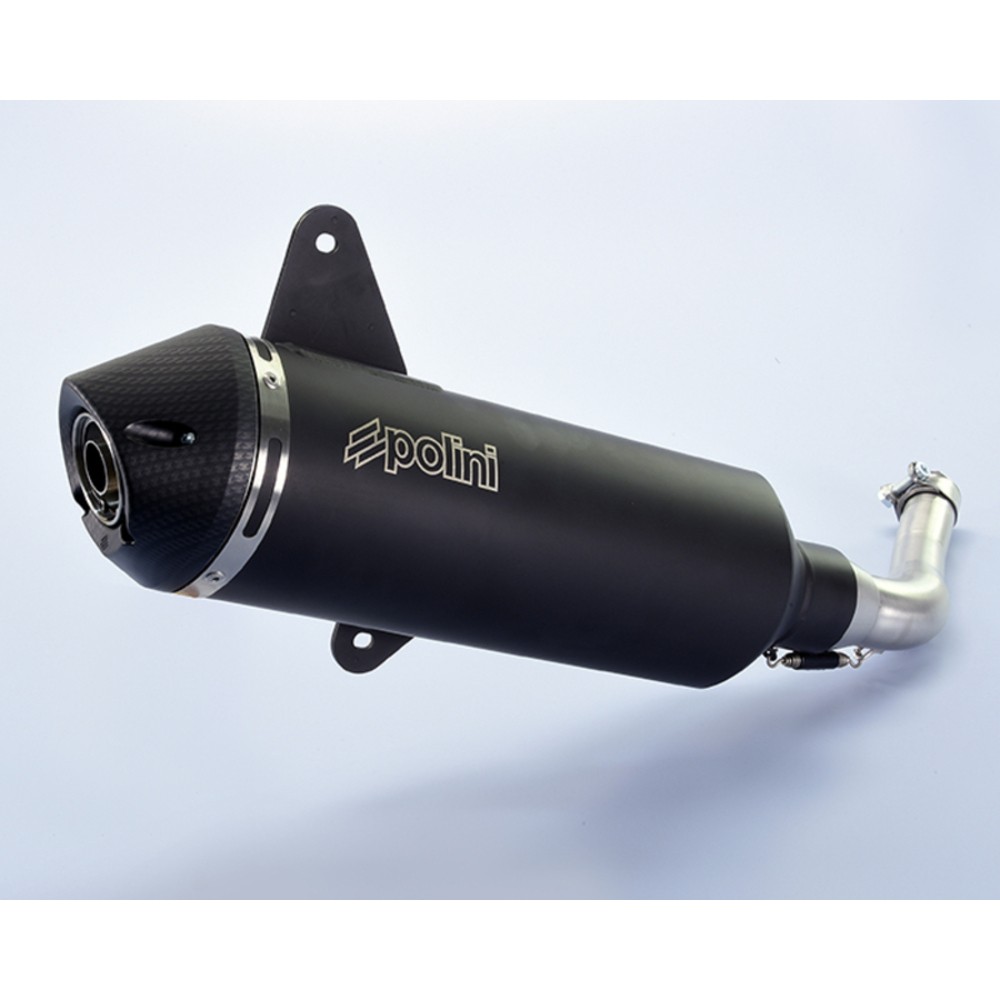 Polini Maxi-Scooter Aluminum Black Escape Vespa GTS 300 Scooter Exhaust