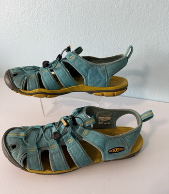 Keen Clearwater CNX  Women Size 10 Blue Yellow  Waterproof Sandals Washable