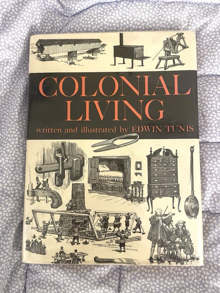 Lot of 2 Colonial Living Frontier Living Edwin Tunis Illustrated Large Reference - Image 2 of 4