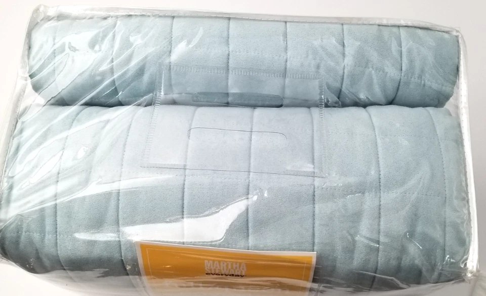 De Colección Martha Stewart Todos los días Completo/Reina Imitación Gamuza Cobertor Color: Cielo Brillante Nuevo Foto 3 de 4