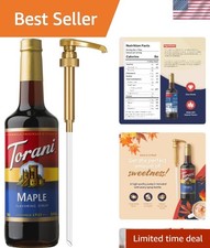 Versatile 25.4 Fl Oz Maple Coffee Syrup Perfect for Drinks and Desserts