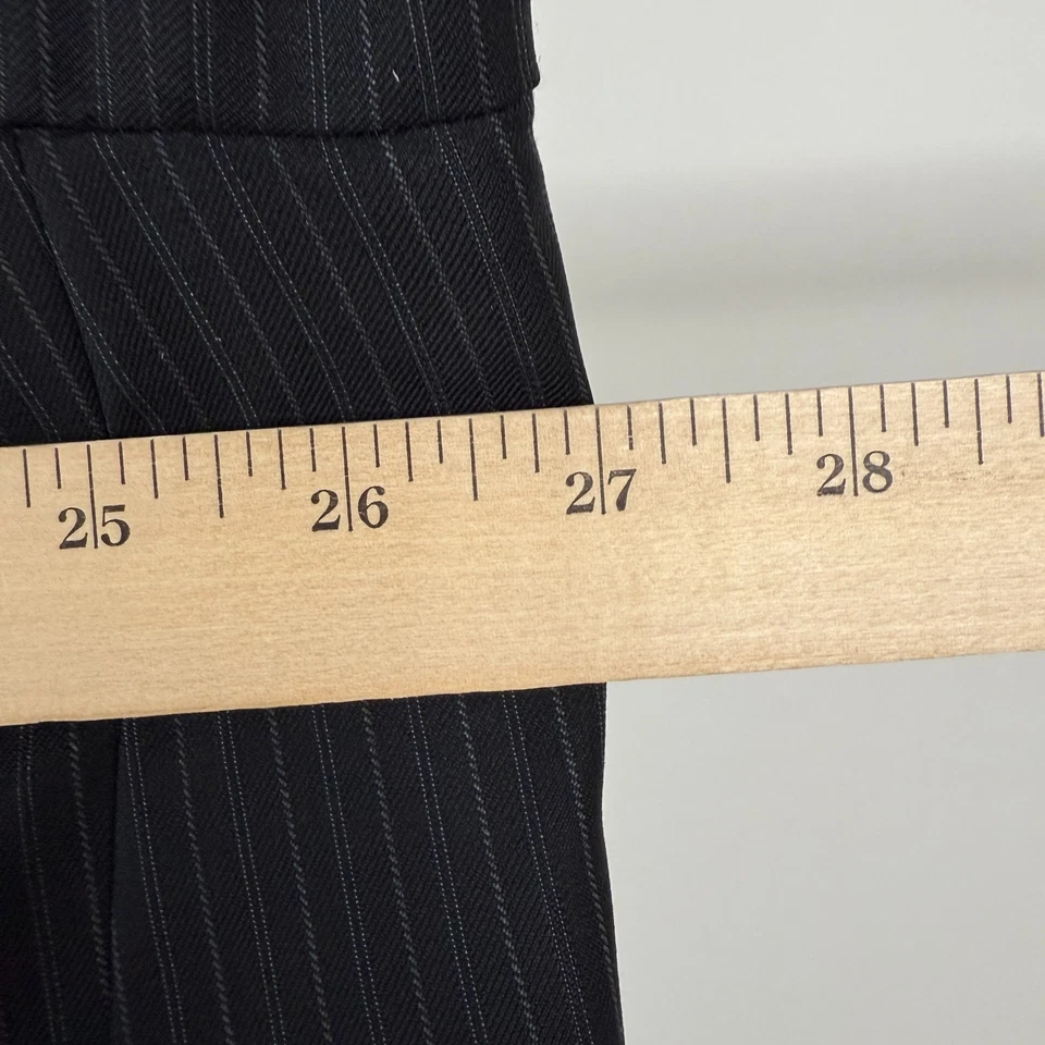 Samuelsohn Suit Mens 50S Gray Pinstripe 2 Button Super 100s Wool 44x26 Cuffed - Image 3 of 4