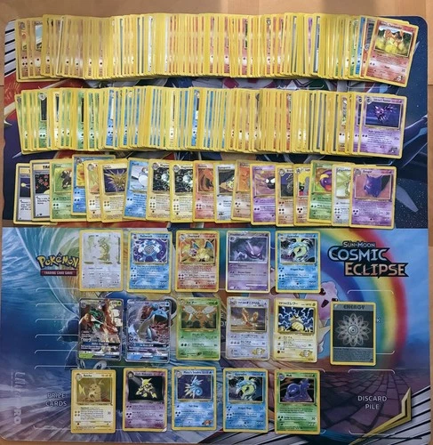 Vintage & Modern Pokemon Card Lot Holo Etc MP-Damaged Gengar Charizard 715+