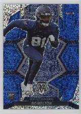 2022 Panini Mosaic Rookies Redemption Pack Blue Sparkle Prizm SP Bo Melton 5l1