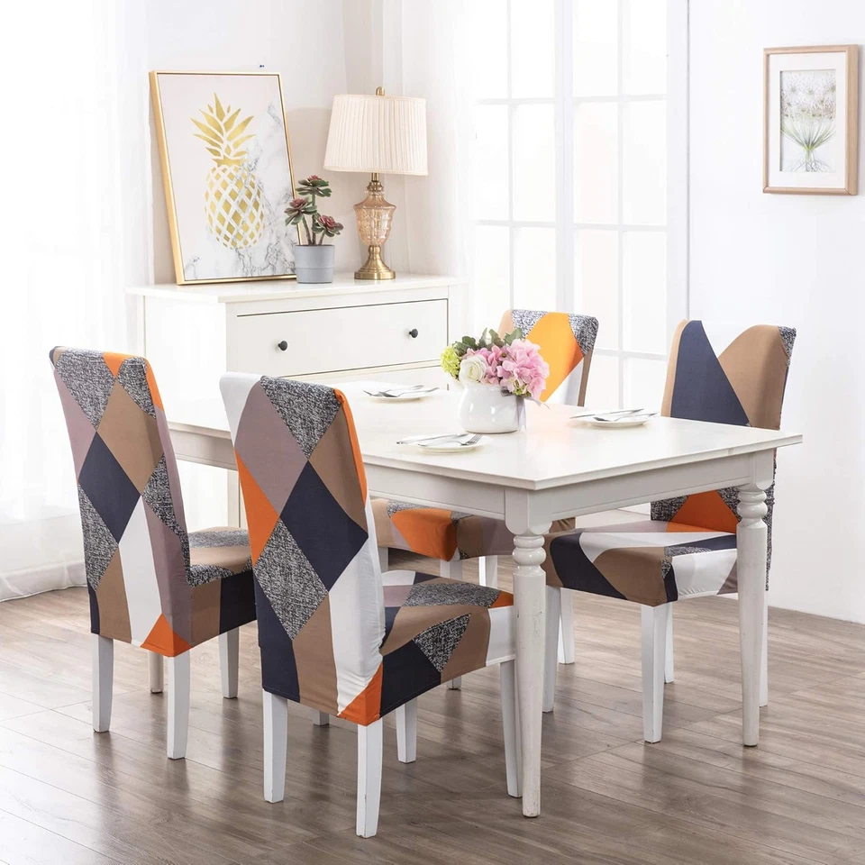 Coprisedili per Sedie Da Sala Da Pranzo,Moderno Elastico Resistente Copertura pe - Immagine 4 di 4