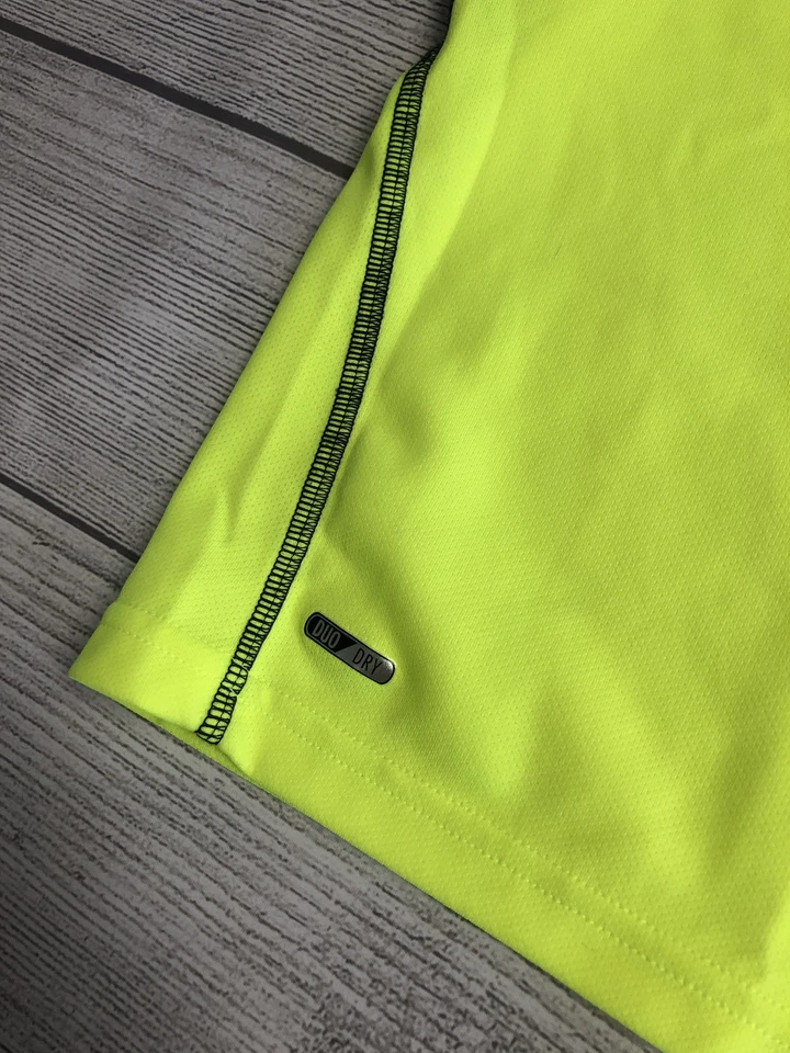 Camiseta deportiva seca dúo amarilla neón grande juvenil C9 by Champion para niños Foto 2 de 4