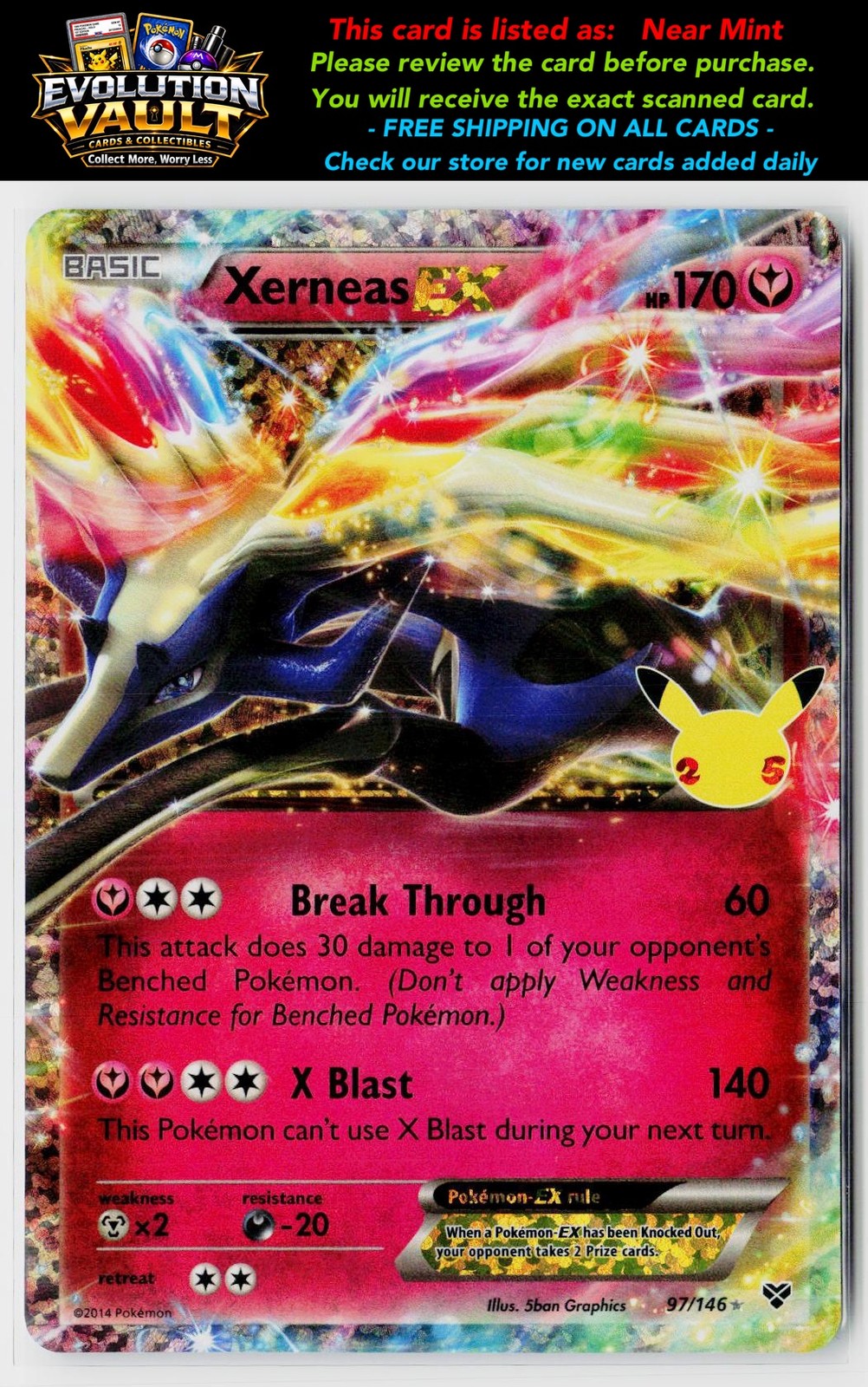 Celebrations: Classic Collection #97/146 Xerneas EX