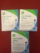One Touch Ultra Test Strips 50ct Get 150 Strips Three Boxes All Exp: 5/2026