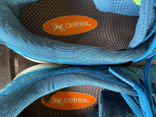 Asics Gel Nimbus 24 FF Blast + Size 11 Men's Blue Aertrex Insert VGUC - Picture 10 of 15