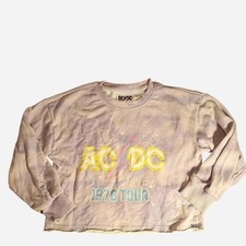 AC/DC 1976 Tour Vintage Style Sweatshirt Size 6/6X