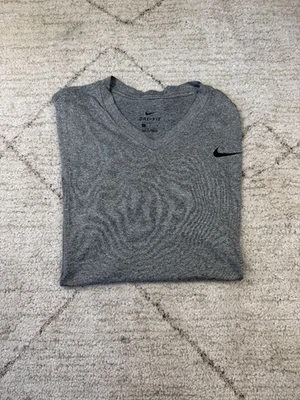 Maillot Homme Nike Dri-FIT Gris | Taille L | Très Bon État | MV106 - Photo 1/4