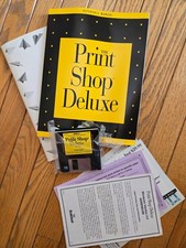 The Print Shop Deluxe Broderbund: 3.5  Disk Software / Vintage For Windows 1994
