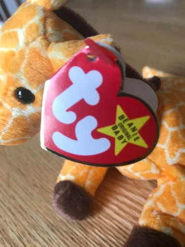 Rare 1995 Twigs The Giraffe TY Beanie Baby *PVC* Tag Errors Style 4068 RETIRED - Bild 2 von 6