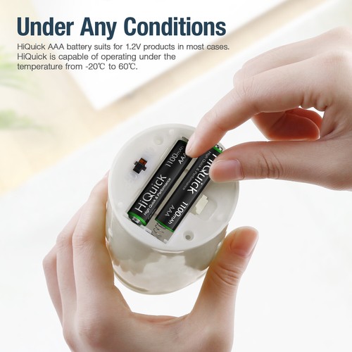 HiQuick AA AAA 2800mAh 1100mAh NiMH Rechargeable Batteries 1.2V Battery +Box Lot - Picture 12 of 25