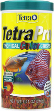 Tetra Pro Tropical Color Crisps, Floating Fish Food 7.41 Oz