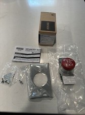 New Schlage Electronics 623RD EX Push To Exit Mushroom Button Steel 623RDEX