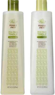 Trader Joe's Tea Tree Tingle Shampoo and Conditioner 16 oz each