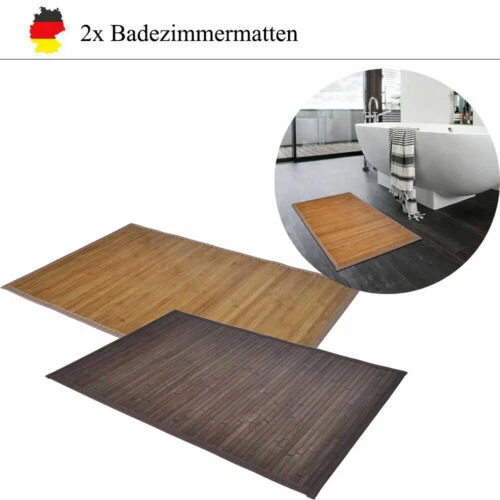 Badezimmer-Vorleger & -Matten aus Bambus