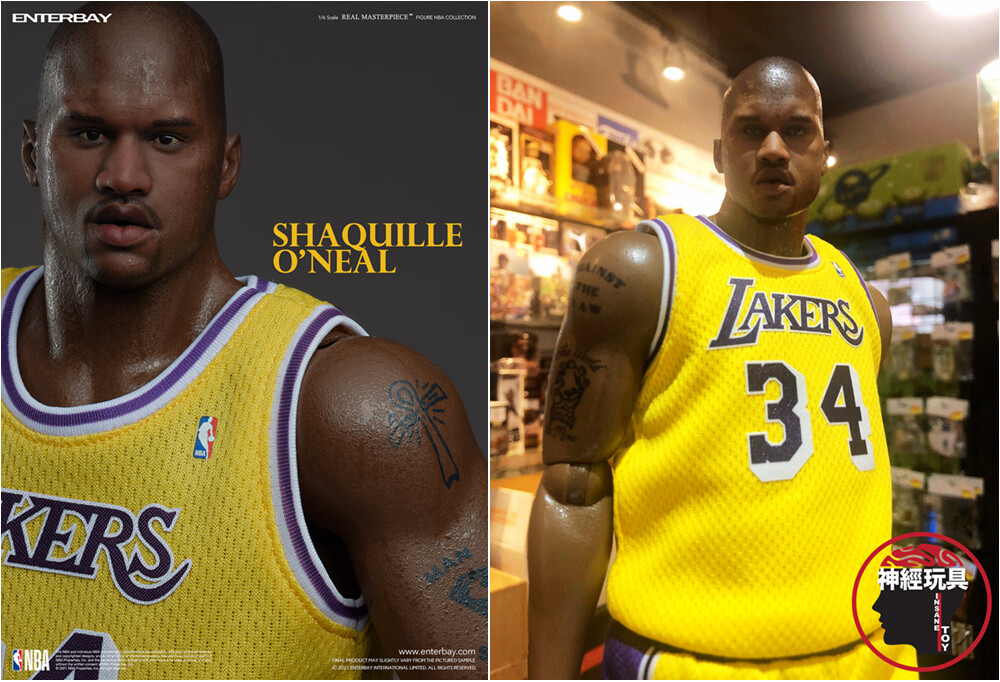 ENTERBAY SHAQUILLE O'NEAL 1/6 ACTION FIGURE LAKERS EDITION RM-1085