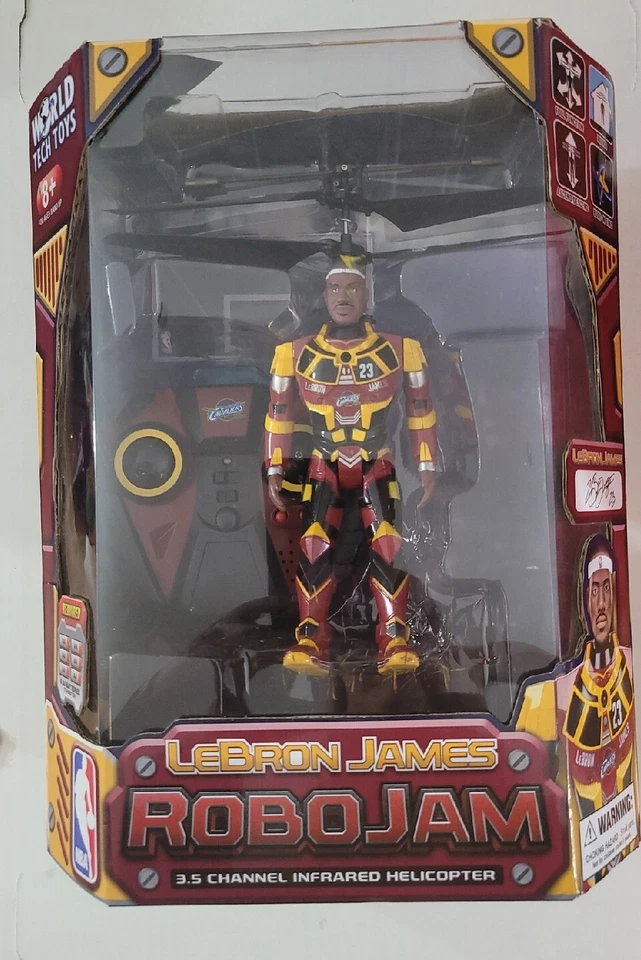 LEBRON JAMES NBA Cavaliers RoboJam Infrared Helicopter WORLD Tech Toys Brand New - Image 2 of 4